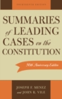Summaries of Leading Cases on the Constitution - Book