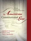 American Constitutional Law : Essays, Cases, and Comparative Notes - Book