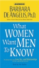 What Women Want Men to Know - eAudiobook