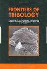 Frontiers of Tribology - Book