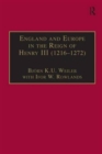 England and Europe in the Reign of Henry III (1216–1272) - Book