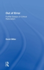 Out of Error : Further Essays on Critical Rationalism - Book