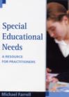 Special Educational Needs : A Resource for Practitioners - Book