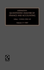 Advances in Quantitative Analysis of Finance and Accounting - Book
