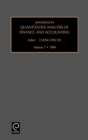 Advances in Quantitative Analysis of Finance and Accounting - Book