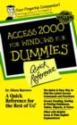 Access 2000 for Windows for Dummies Quick Reference - Book