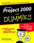 Microsoft Project 2000 For Dummies - Book