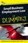 Small Business Employment Law For Dummies - Book