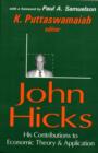 John Hicks : His Contributions to Economic Theory and Application - Book