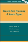 Discrete-Time Processing of Speech Signals - Book