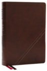 NKJV, Word Study Reference Bible, Leathersoft, Brown, Red Letter, Thumb Indexed, Comfort Print : 2,000 Keywords that Unlock the Meaning of the Bible - Book