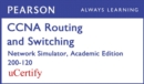 CCNA R&S 200-120 Network Simulator Academic Edition Pearson uCertify Labs Student Access Card - Book