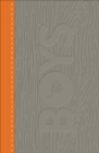 CSB Study Bible for Boys Charcoal/Orange, Wood Design LeatherTouch - Book