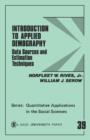 Introduction to Applied Demography : Data Sources and Estimation Techniques - Book