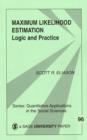 Maximum Likelihood Estimation : Logic and Practice - Book