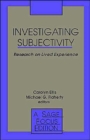 Investigating Subjectivity : Research on Lived Experience - Book