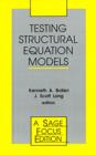 Testing Structural Equation Models - Book