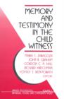 Memory and Testimony in the Child Witness - Book