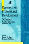 Research on Professional Development Schools : Teacher Education Yearbook VII - Book