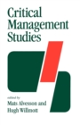 Critical Management Studies - Book