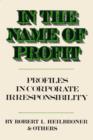 In the Name of Profit - eBook