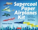 Supercool Paper Airplanes Kit : 12 Pop-Out Paper Airplanes Assembled in About a Minute: Kit Includes Instruction Book, Pre-Printed Planes & Catapult Launcher - Book