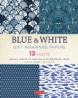 Blue & White Gift Wrapping Papers - 12 Sheets : 18 x 24 inch (45 x 61 cm) Wrapping Paper - Book