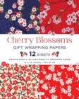 Cherry Blossoms Gift Wrapping Papers - 12 Sheets : 18 x 24 inch (45 x 61 cm) Wrapping Paper - Book