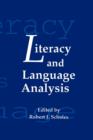 Literacy and Language Analysis - Book