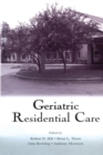 Geriatric Residential Care - Book
