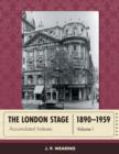 The London Stage 1890-1959 : Accumulated Indexes - Book
