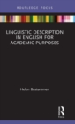 Linguistic Description in English for Academic Purposes - Book