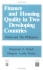 Finance and Housing Quality in Two Developing Countries : Korea and the Philippines - Book