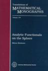 Analytic Functionals on the Sphere - Book