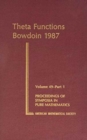 Theta Functions, Part 1 : Bowdoin 1987 - Book