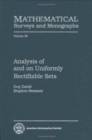 Analysis Of And On Uniformly Rectifiable Sets - Book