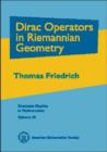 Dirac Operators in Riemannian Geometry - Book