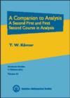A Companion to Analysis : A Second First and First Second Course in Analysis - Book