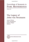 The Legacy of John Von Neumann - Book