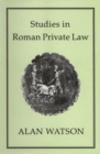 Studies in Roman Private Law - eBook