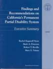 Findings and Recommendations on California's Permanent Partial Disability Sys - Book