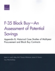 F-35 Block Buy--An Assessment of Potential Savings : Appendix B, Historical Case Studies of Multiyear Procurement and Block Buy Contracts - Book