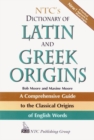NTC's Dictionary of Latin and Greek Origins - Book
