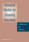 Actuarial Models for Disability Insurance - Book