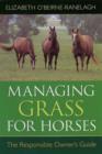 Managing Grass for Horses - Book