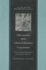 Observations Upon Liberal Education - Book