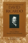 Works & Correspondence of David Ricardo, Volume 02 : Notes on Malthus's Principle of Political Economy - Book