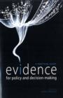Evidence for Policy and Decision-Making : A Practical Guide - Book