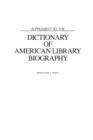 Supplement to the Dictionary of American Library Biography - Book