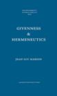 Givenness & Hermeneutics - Book